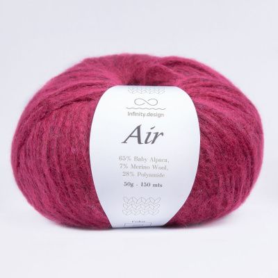 Infinity Design AIR (4554 красный) 65% бэби альпака, 7% мериносовая шерсть, 28% полиамид 50 гр/150 м