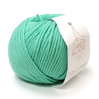 Пряжа Laines Du Nord Dolly Maxi 223 мята 100% меринос экстрафайн 50 г/87 м